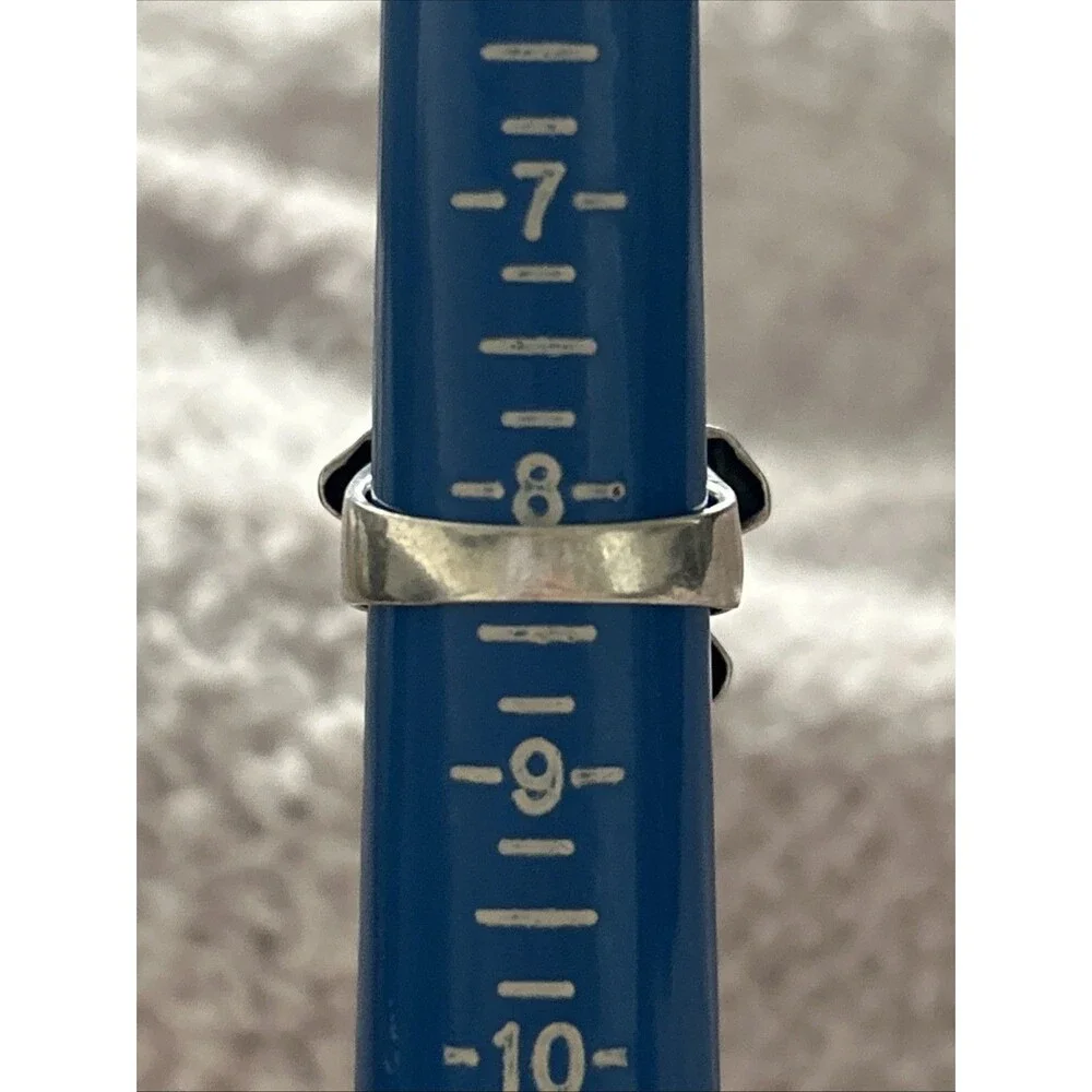 Silpada Textured Silver Floral Ring Sterlibg Silver - Picture 5 of 6